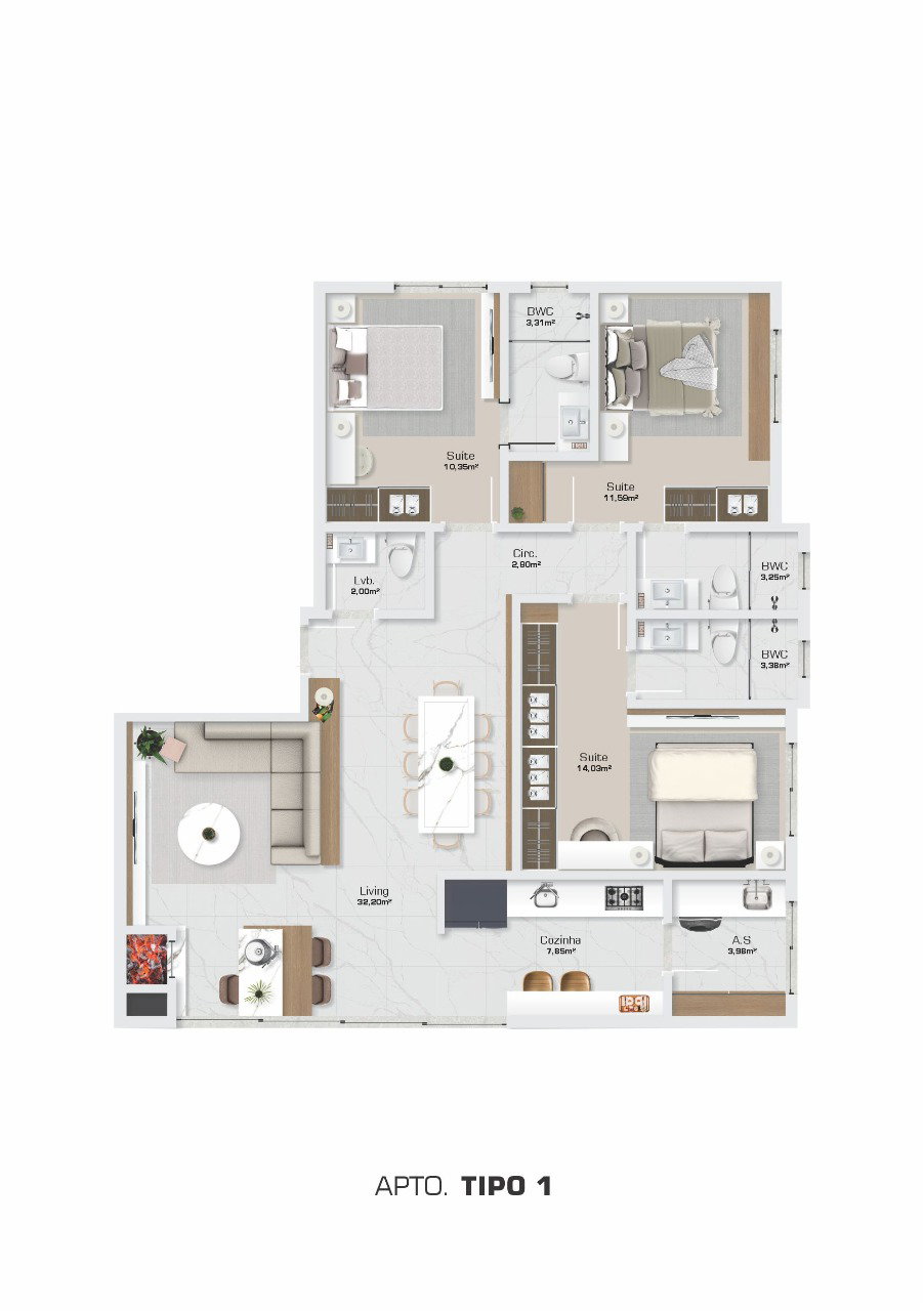 Planta 2 de Acquamarine Residence