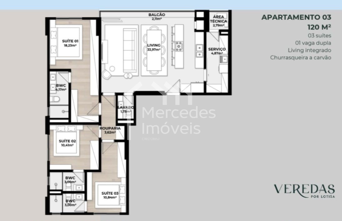 Foto 10 de Lançamento 3 dorms à venda · Fazenda, Itajaí · VEREDAS