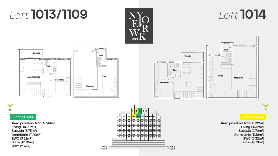 Planta 15 de New York Lofts