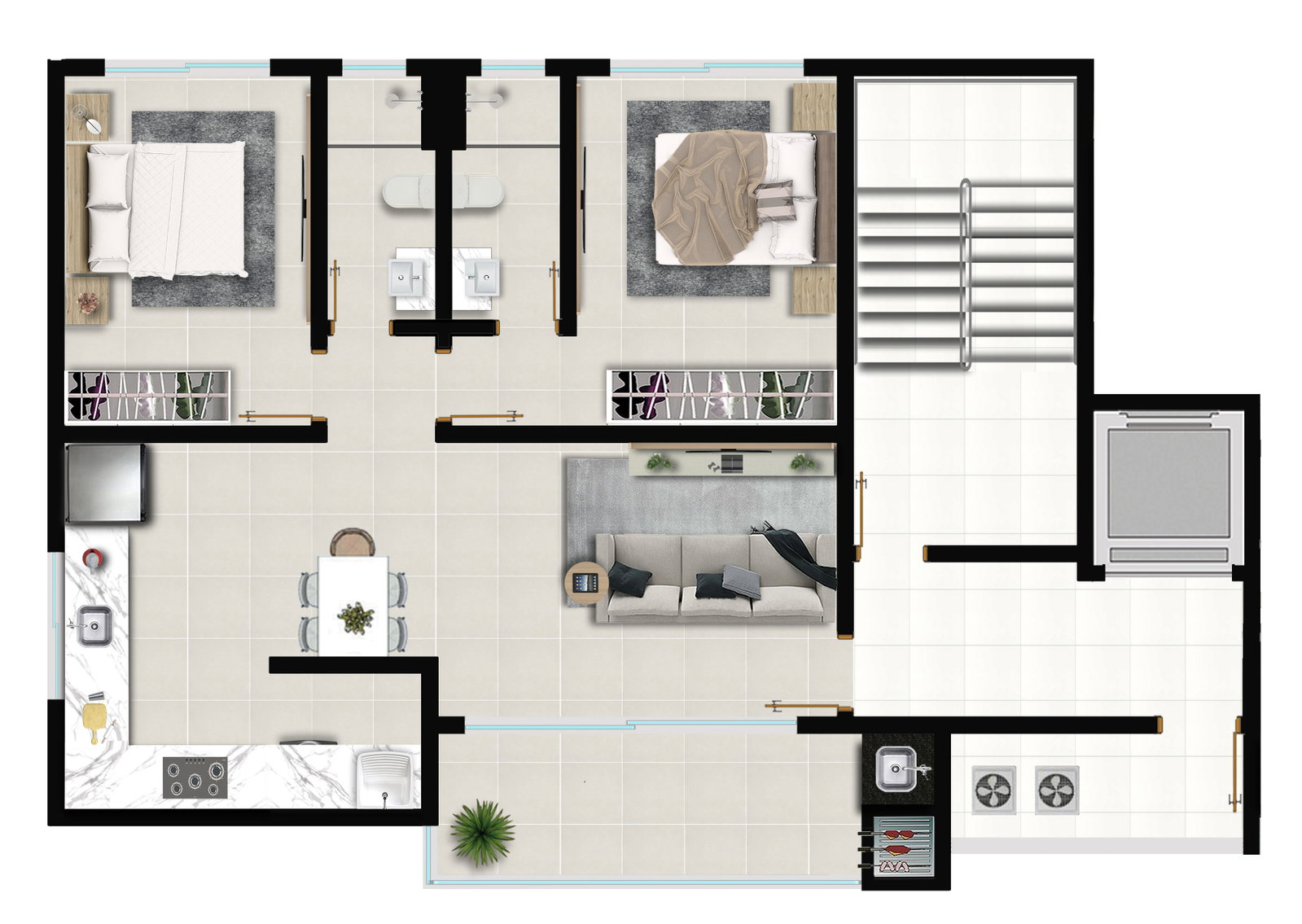 Planta 1 de Sollaris Residence
