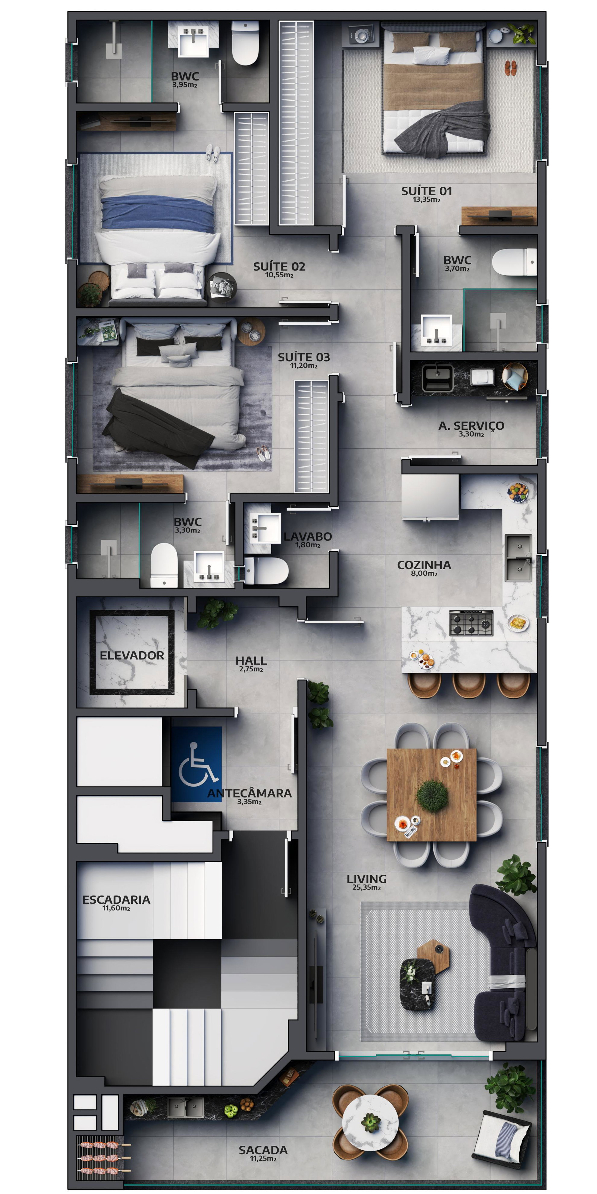 Planta 2 de Illuminato Residence