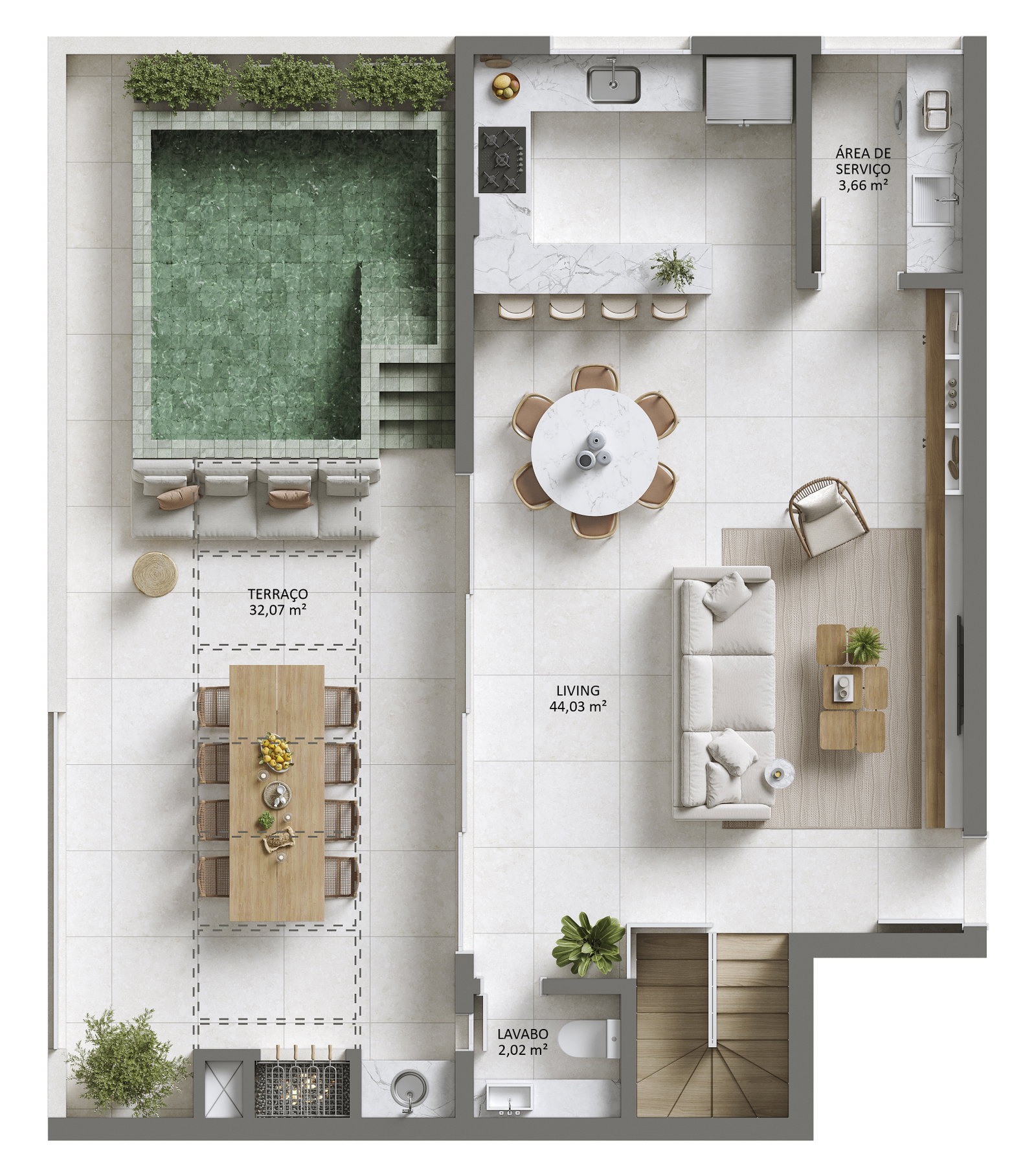 Planta 3 de Residencial Duque 375