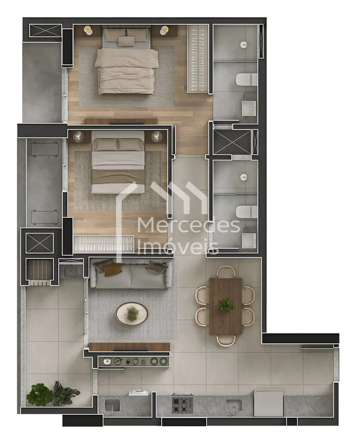 Foto 20 de Apartamento com 1 suíte + 1 à venda, Vila Operária, Itajaí, SC