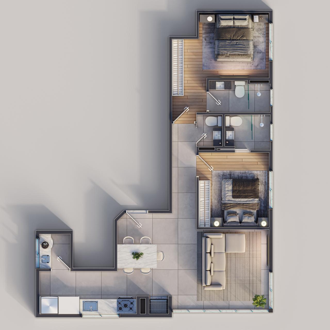 Planta 2 de Residencial Palermo