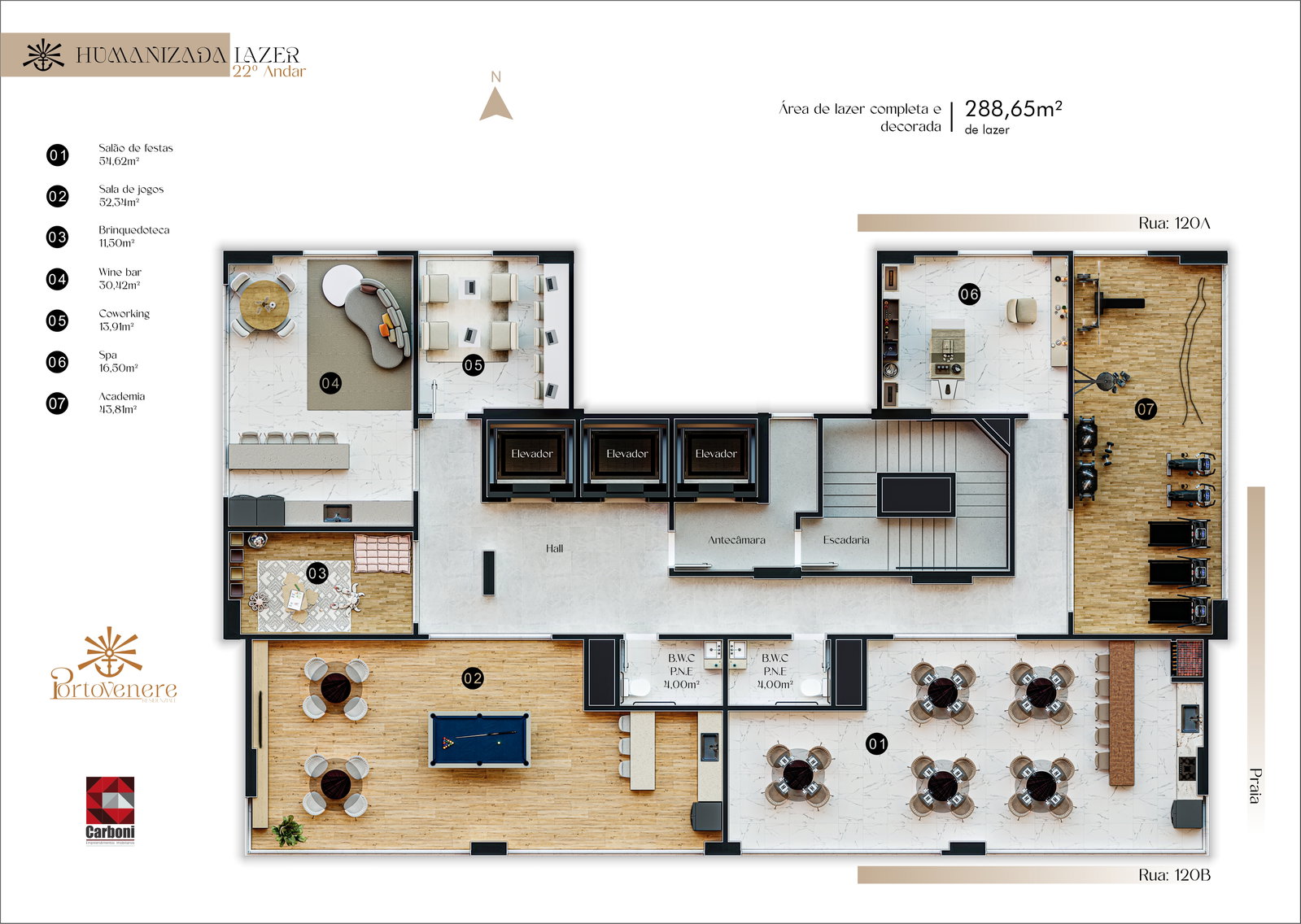 Planta 3 de Portovenere Residenziale