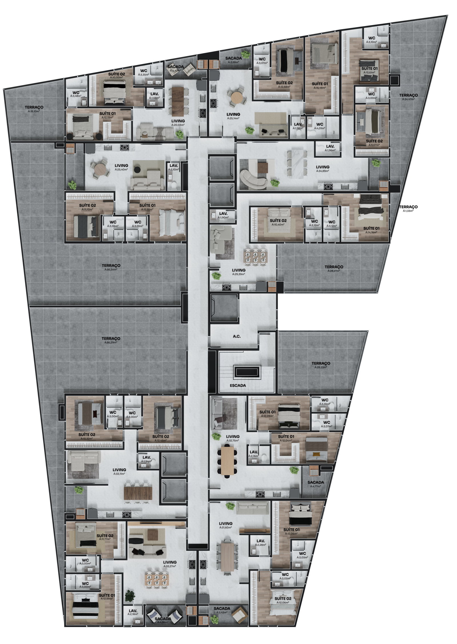 Planta 3 de Torre Del Mare