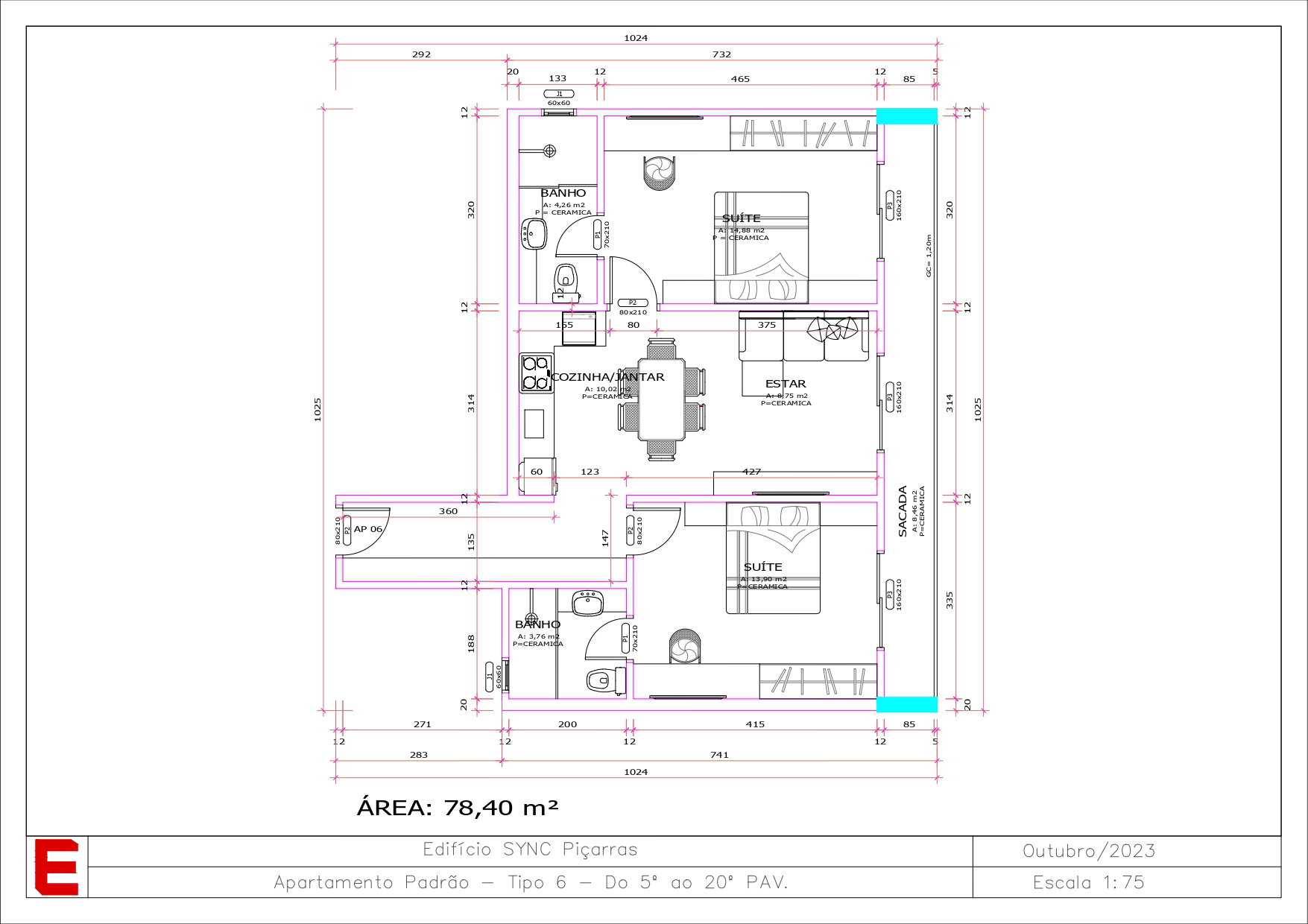 Planta 9 de Sync Piçarras