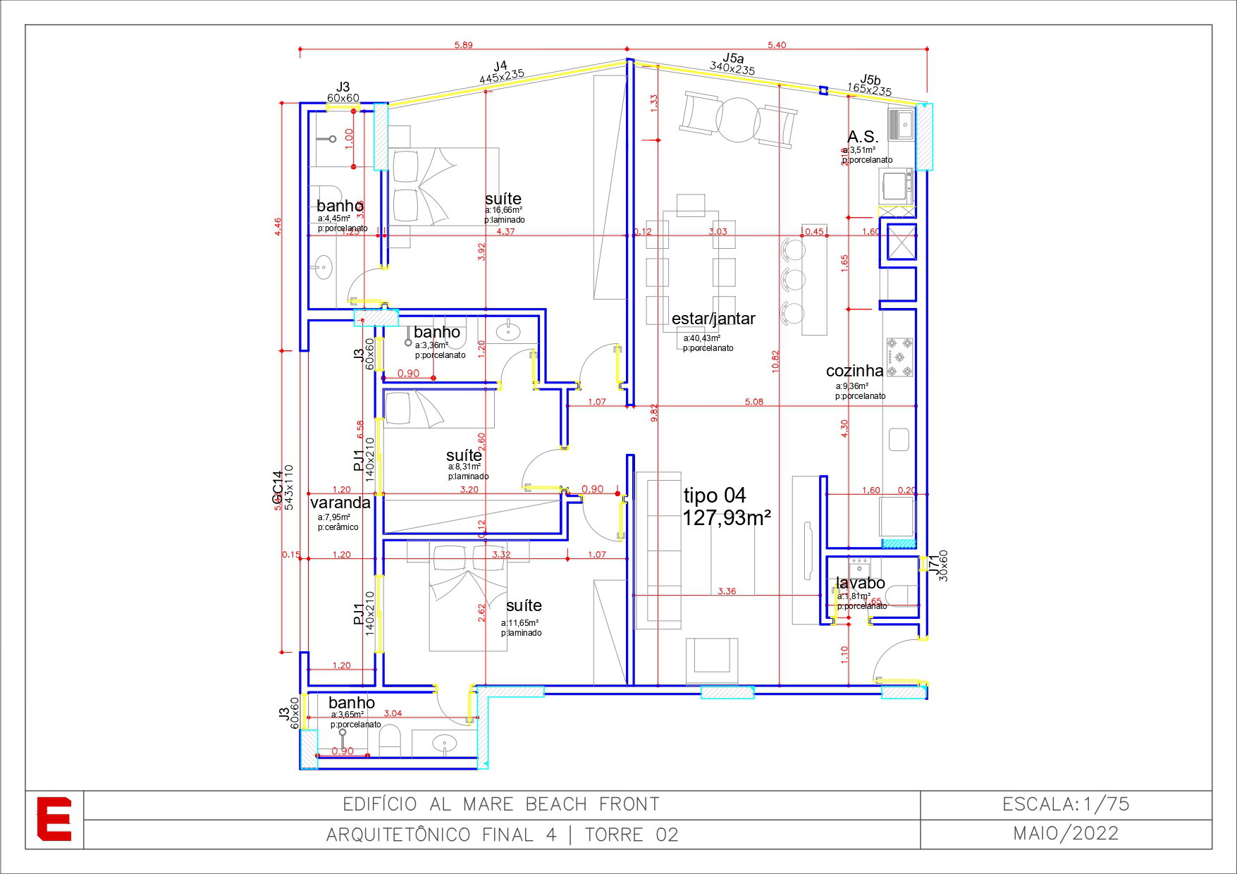 Planta 7 de Al Mare Beach Front - Fase 2