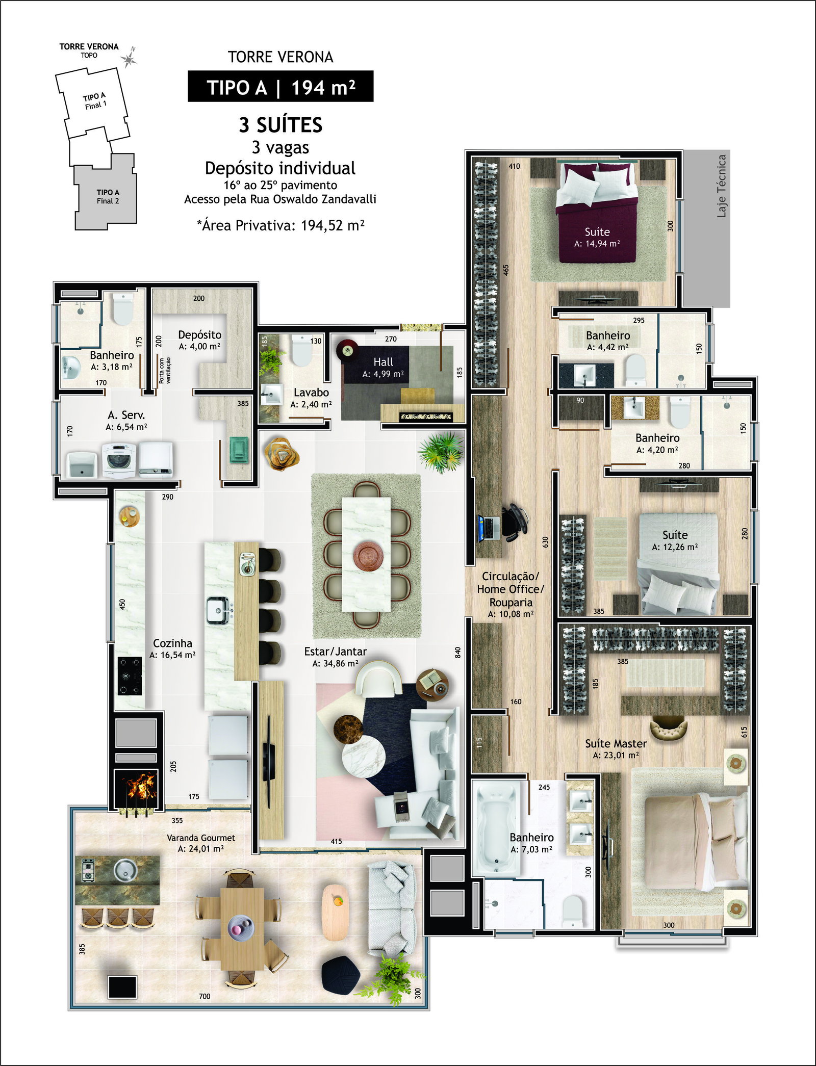 Planta 1 de Gran Villaggio Residencial