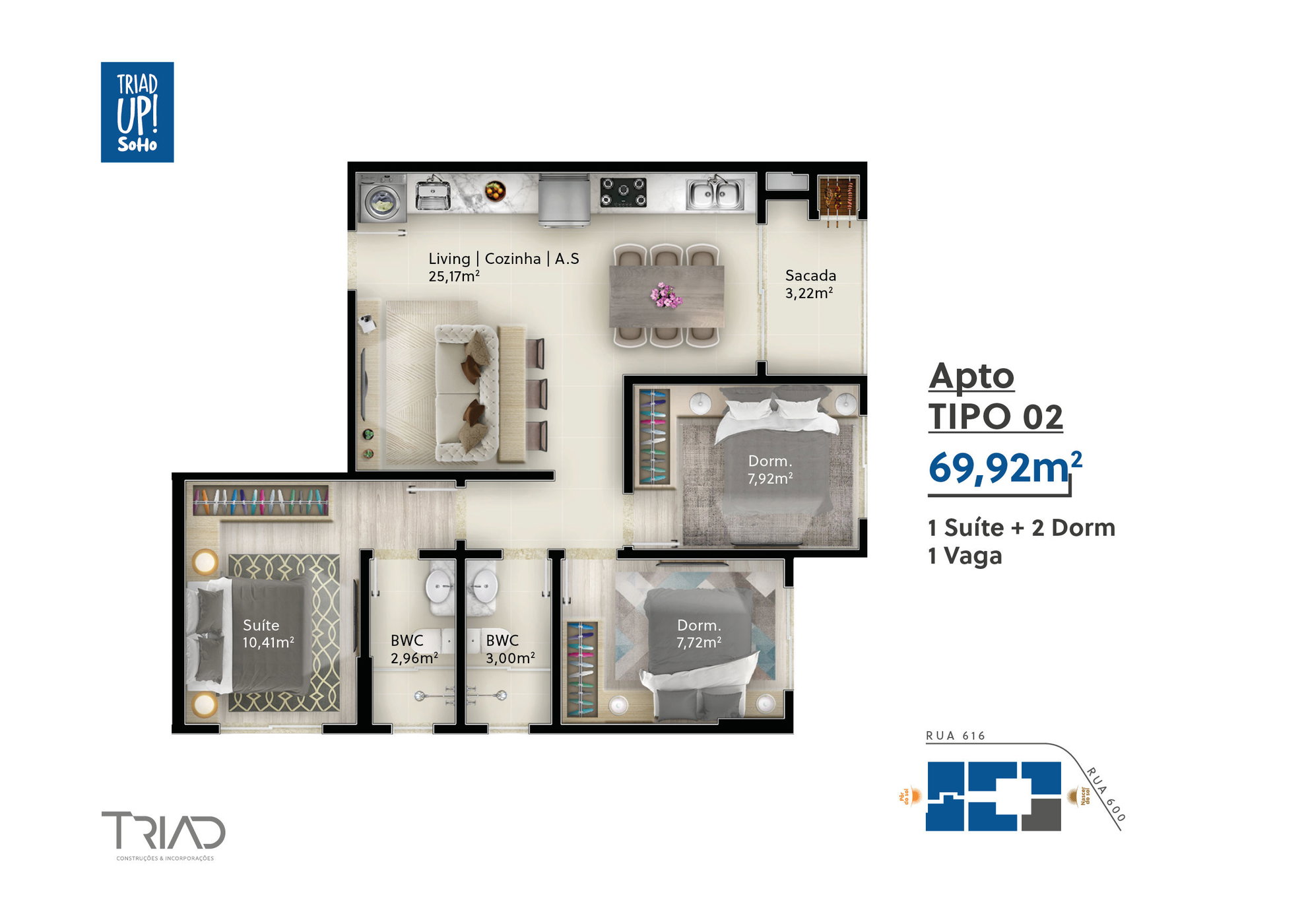Planta 2 de Triad Up! SoHo