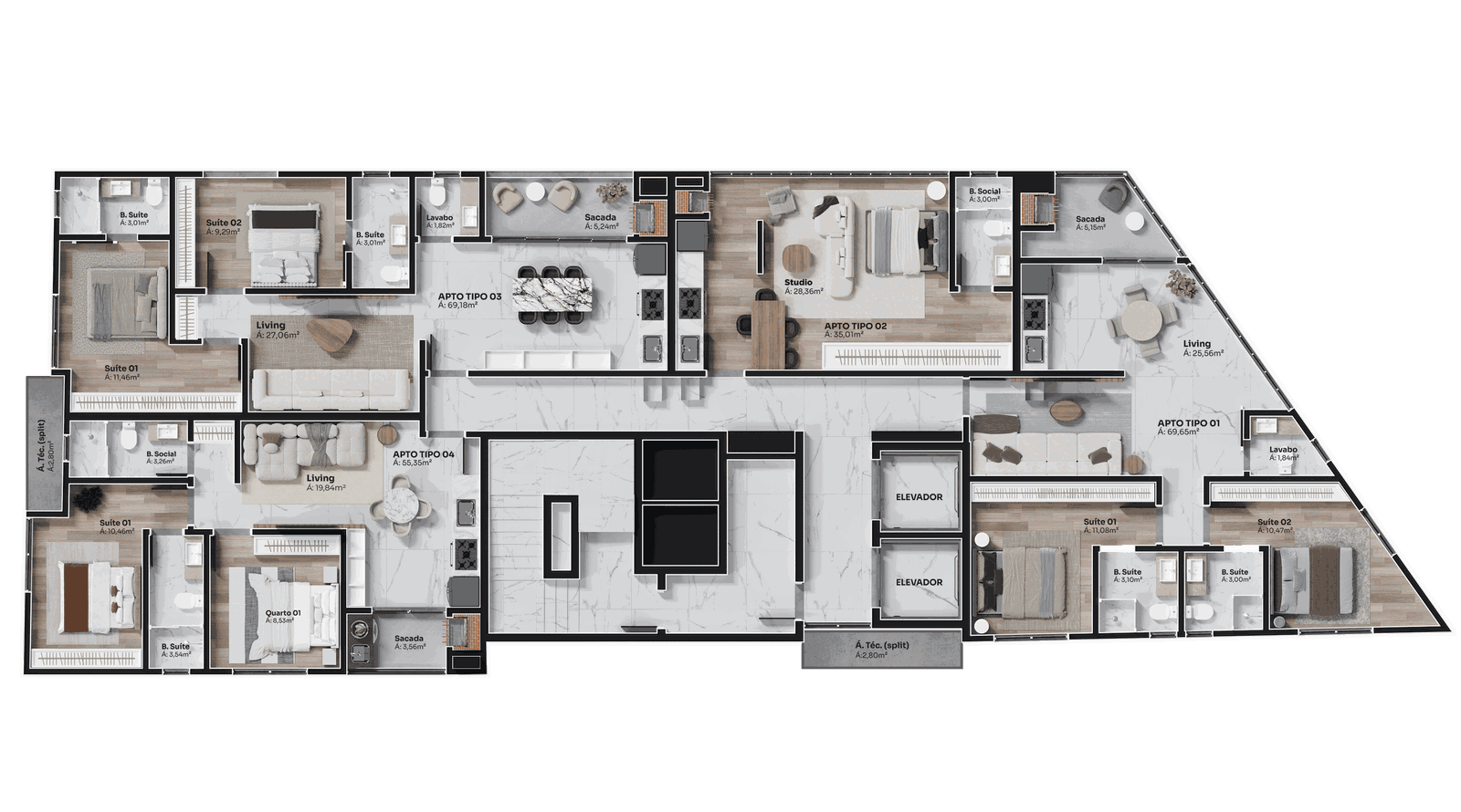 Planta 5 de Zenith Bay