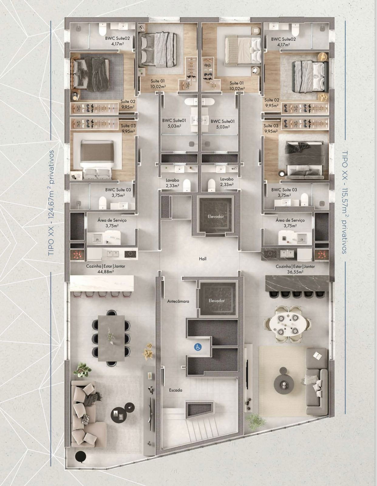 Planta 1 de Blue Tower