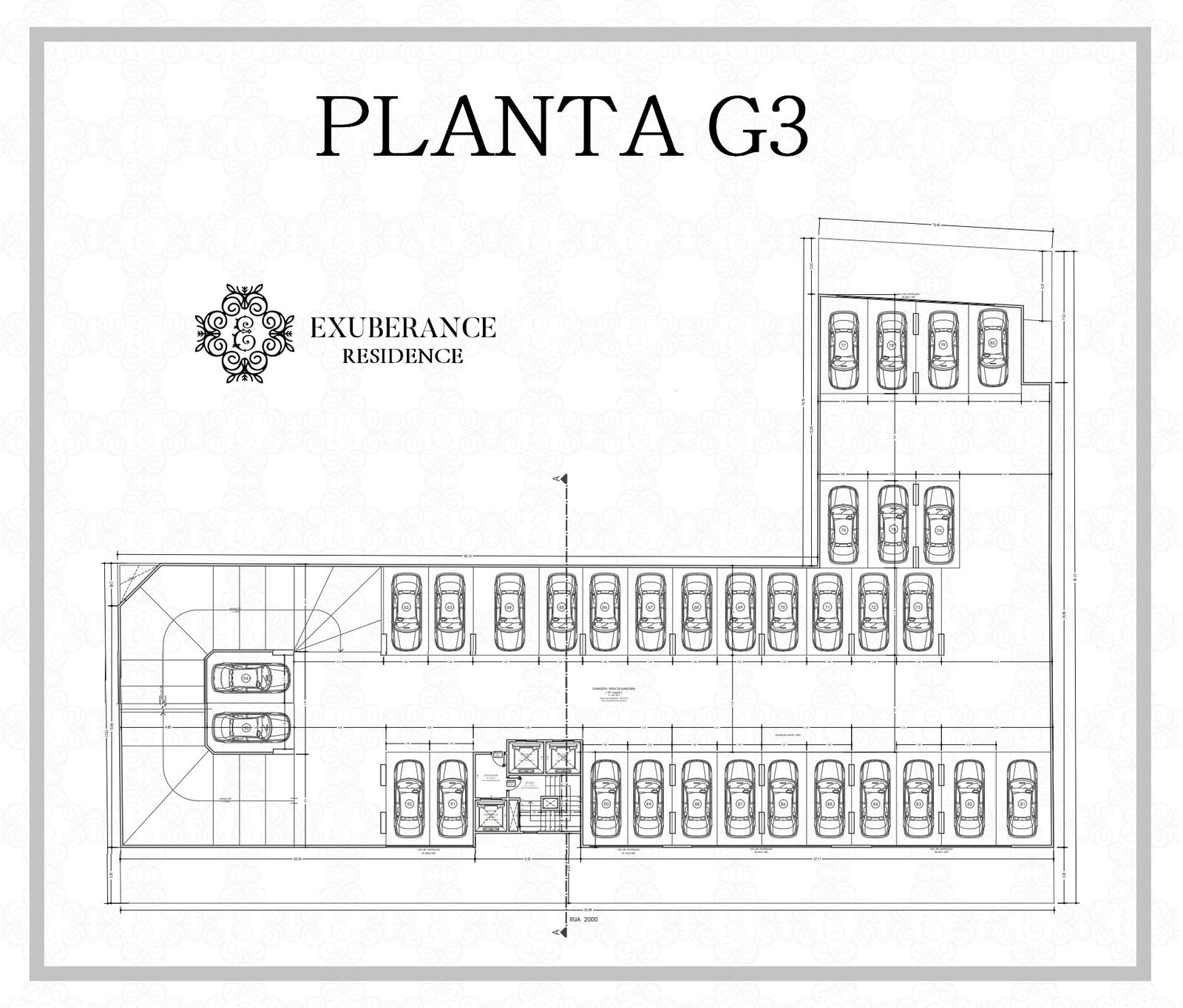 Planta Garagem · G3 do Exuberance