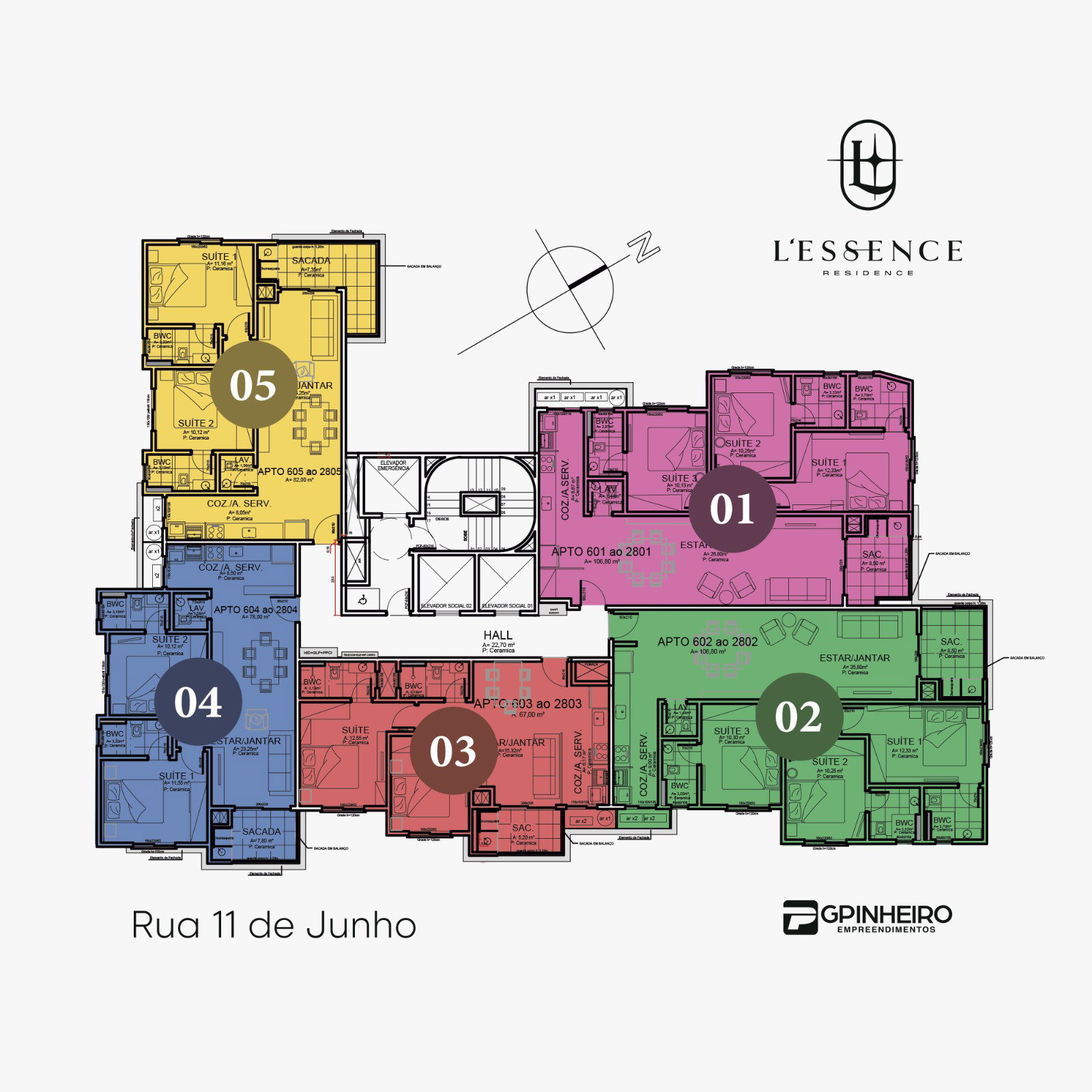 Planta 1 de L’essence Residence