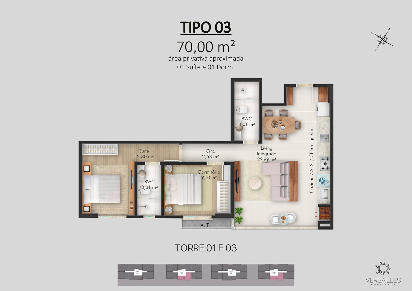 Planta 8 de Versailles Home Club