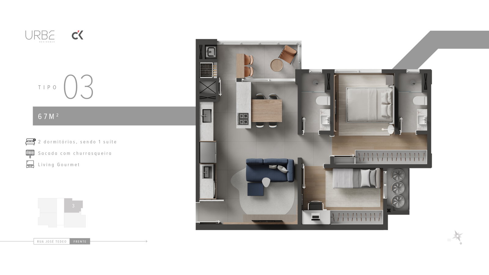 Planta 8 de Urbe Residence