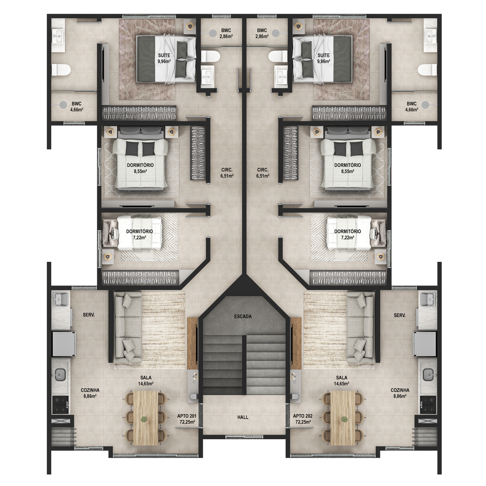 Planta 1 de Residencial Riva