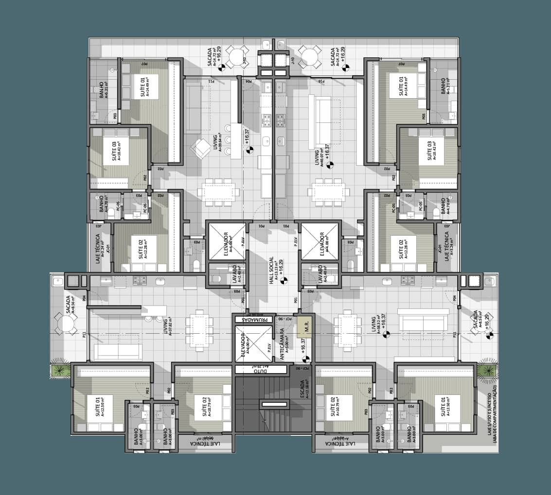 Planta 1 de Brava Ocean