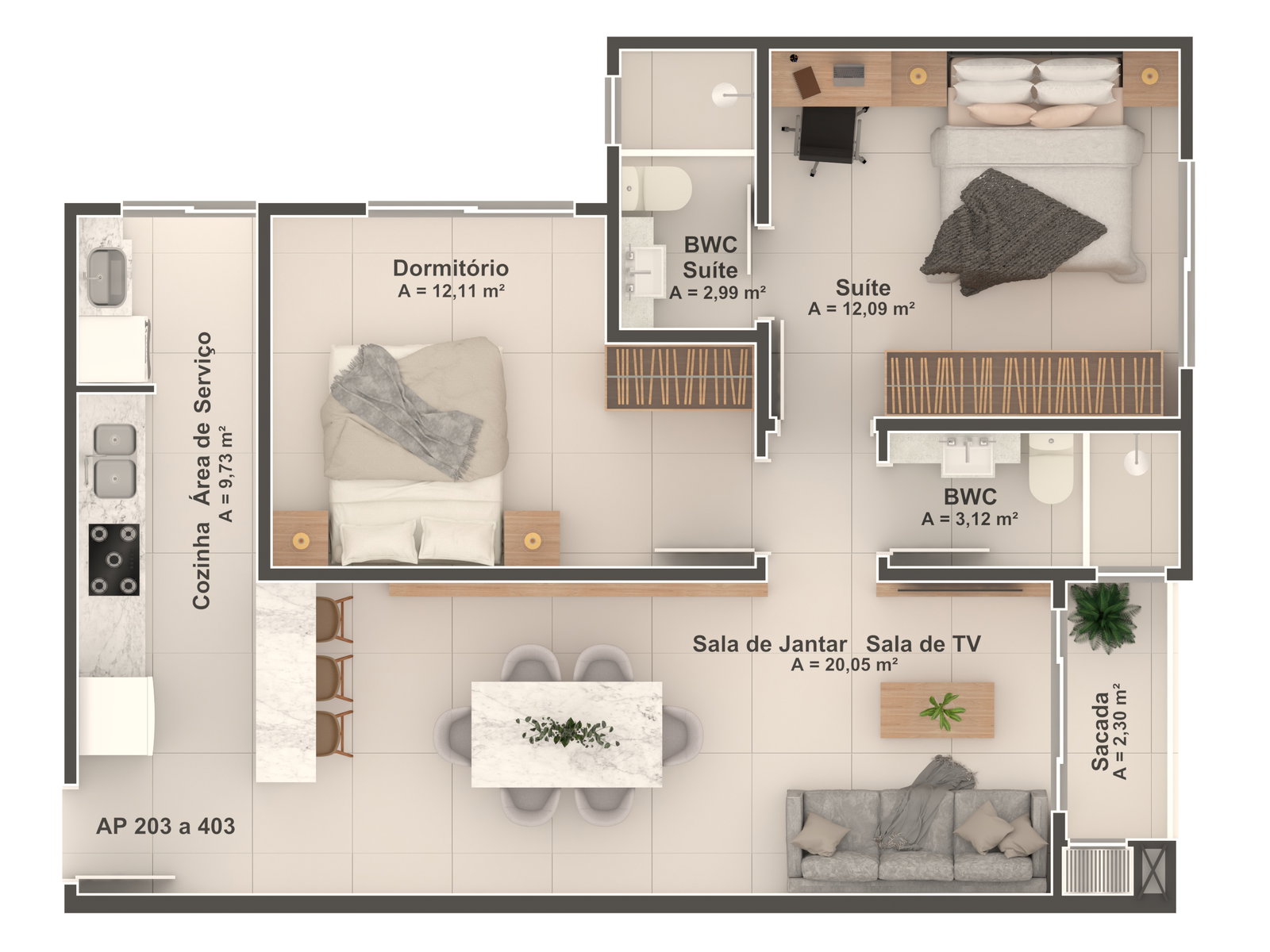 Planta 9 de Residencial Bartolomeu