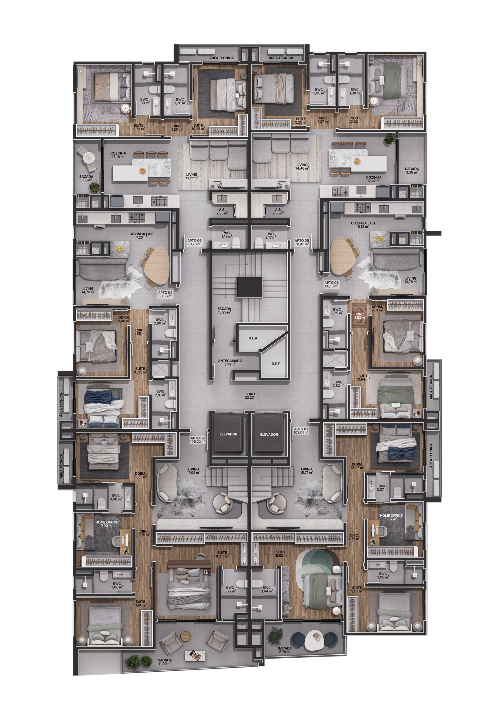 Planta 16 de Porto Cerro