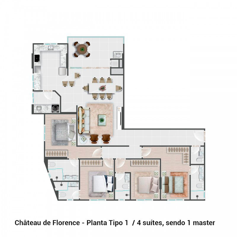 Planta 1 de Château de Florence