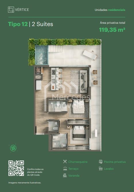 Foto 49 de Apartamento 2 suítes à venda · Viva Park, Porto Belo · Edifício Vértice · 120 m²