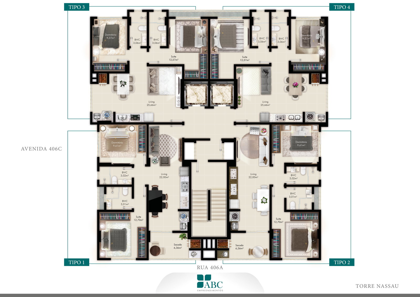 Planta 3 de Torres do Caribe