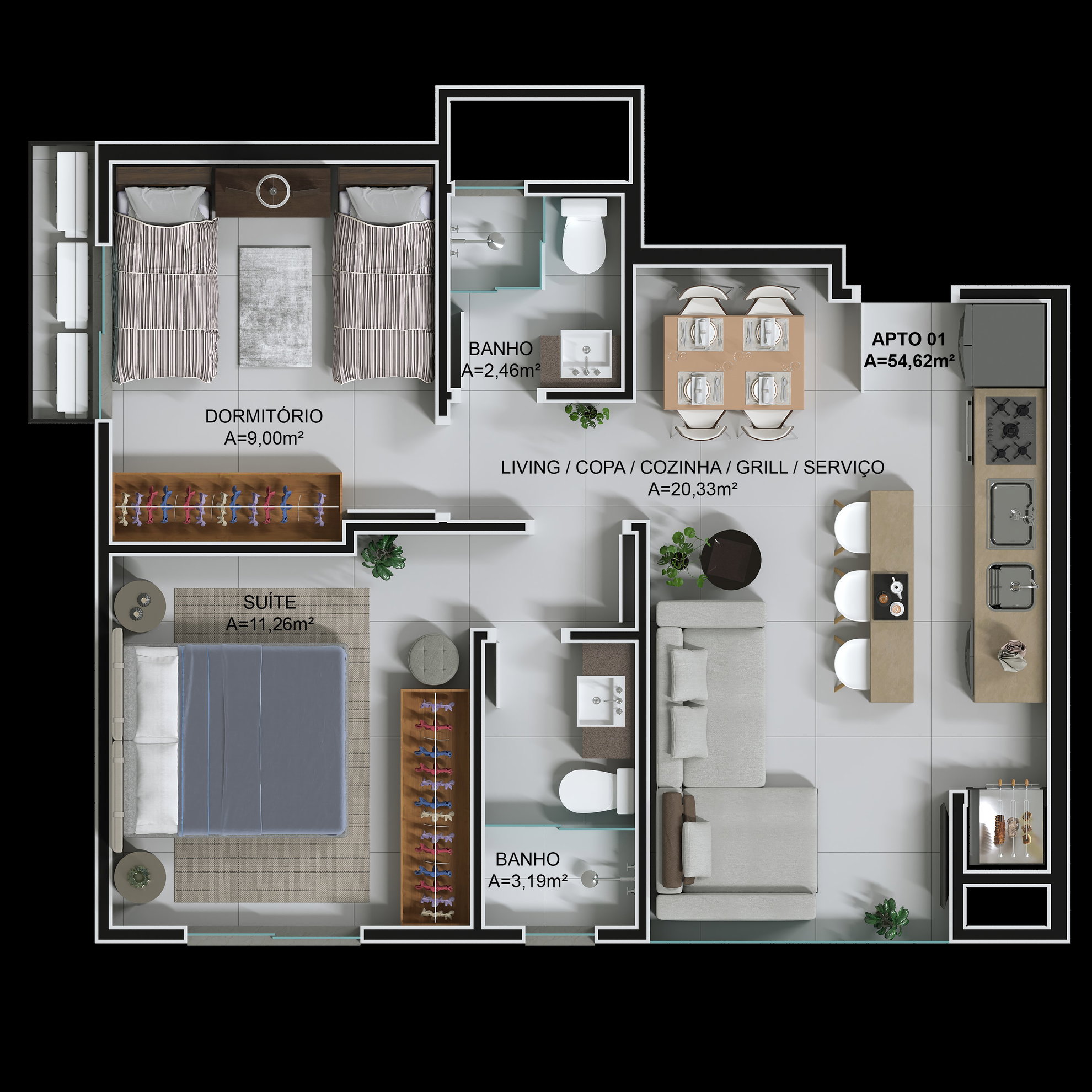 Planta 1 de Ciano Residence