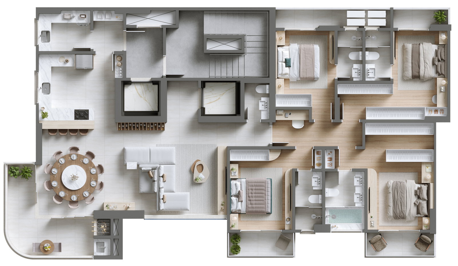 Planta 3 de Albamares Home Club