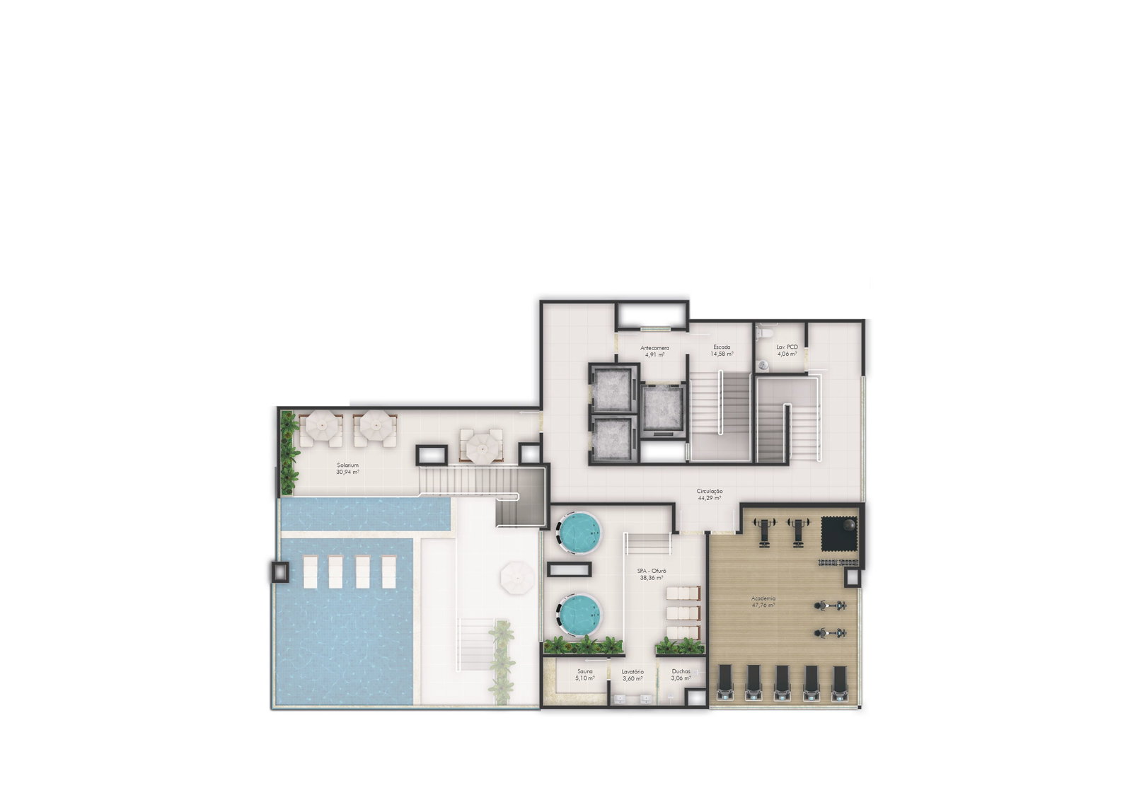 Planta Lazer (1 de 2) do Helsinki Home