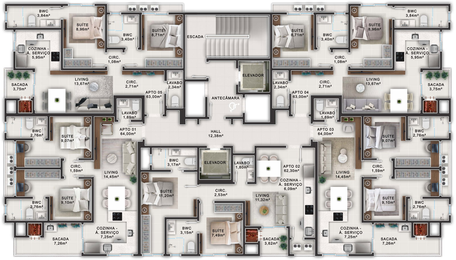 Planta 2 de Residencial Efrata