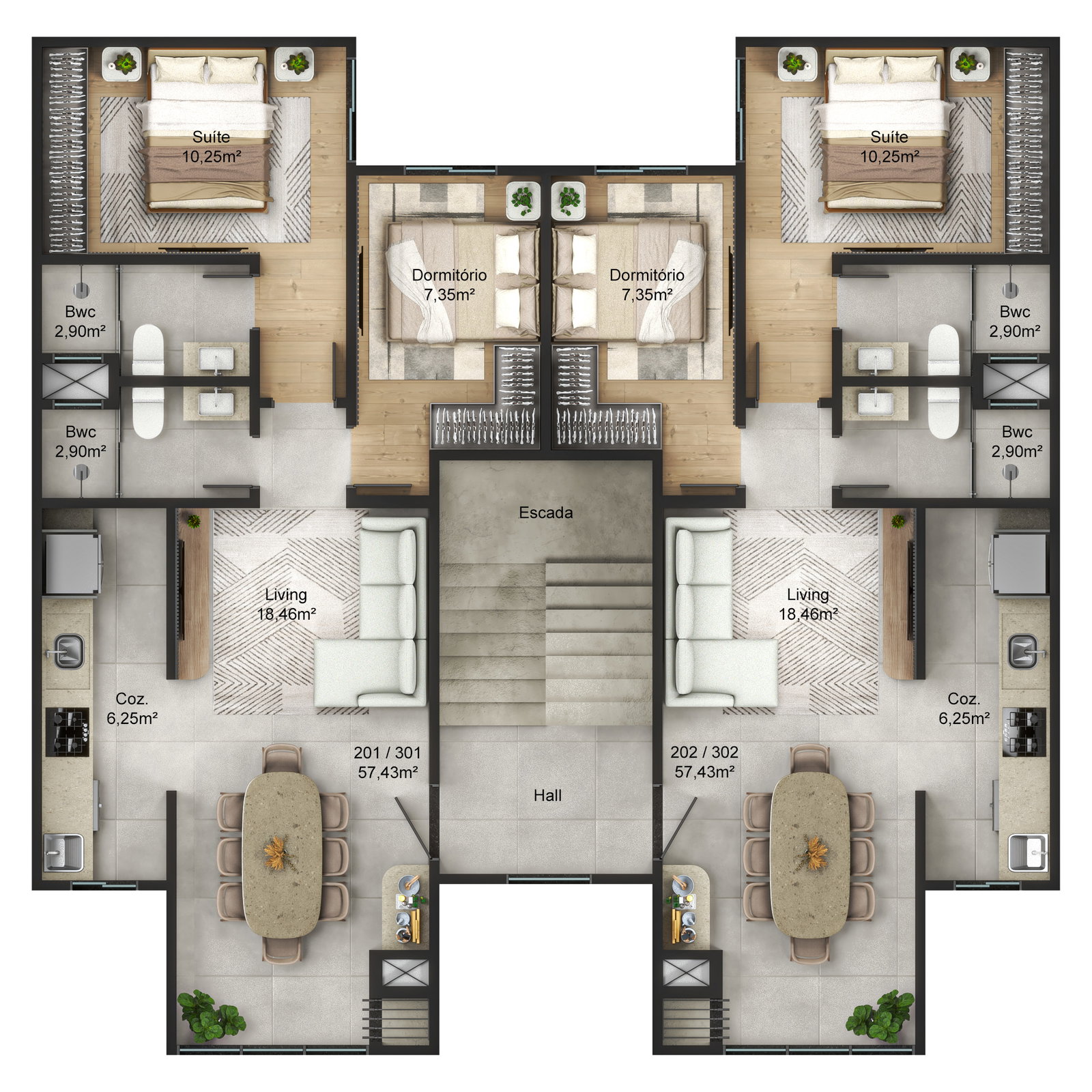 Planta 2 de Residencial Tallin