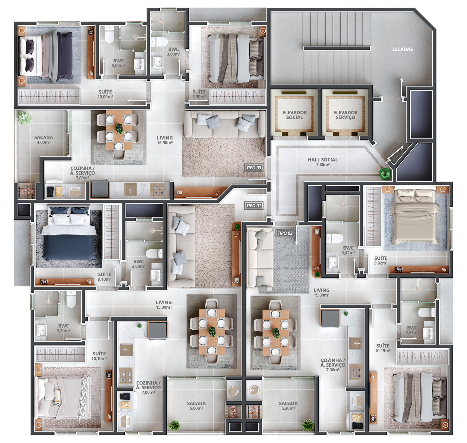 Planta 2 de Residencial Ilha de Malta