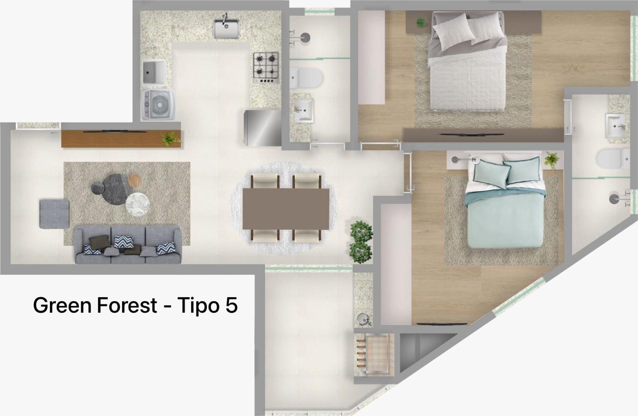 Planta 5 de Green Forest Residence