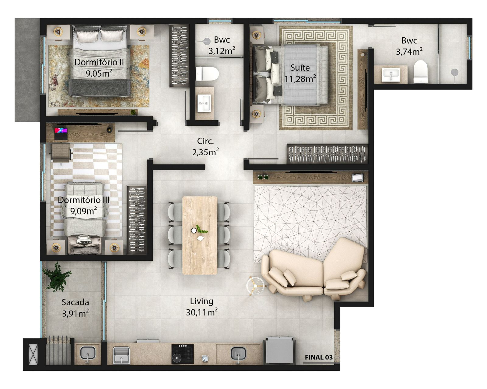 Planta 2 de Residencial Ilha de Maui