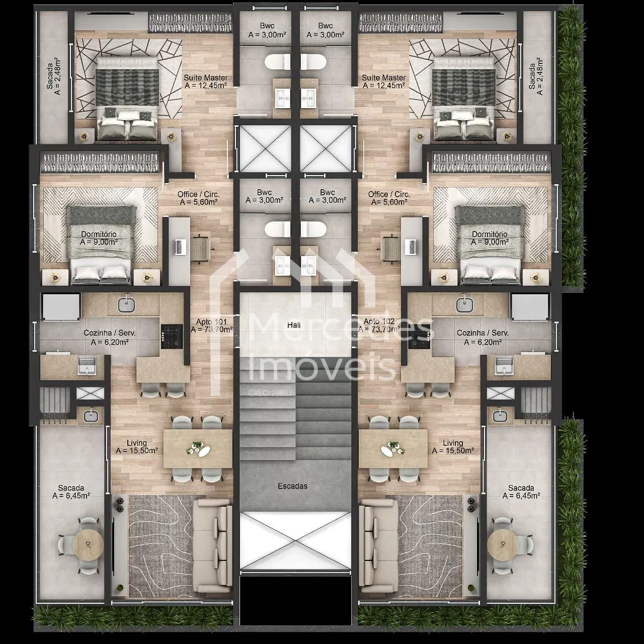 Foto 10 de Apartamento com 1 suíte + 1 dormitório à venda, Meia Praia, Navegantes, SC