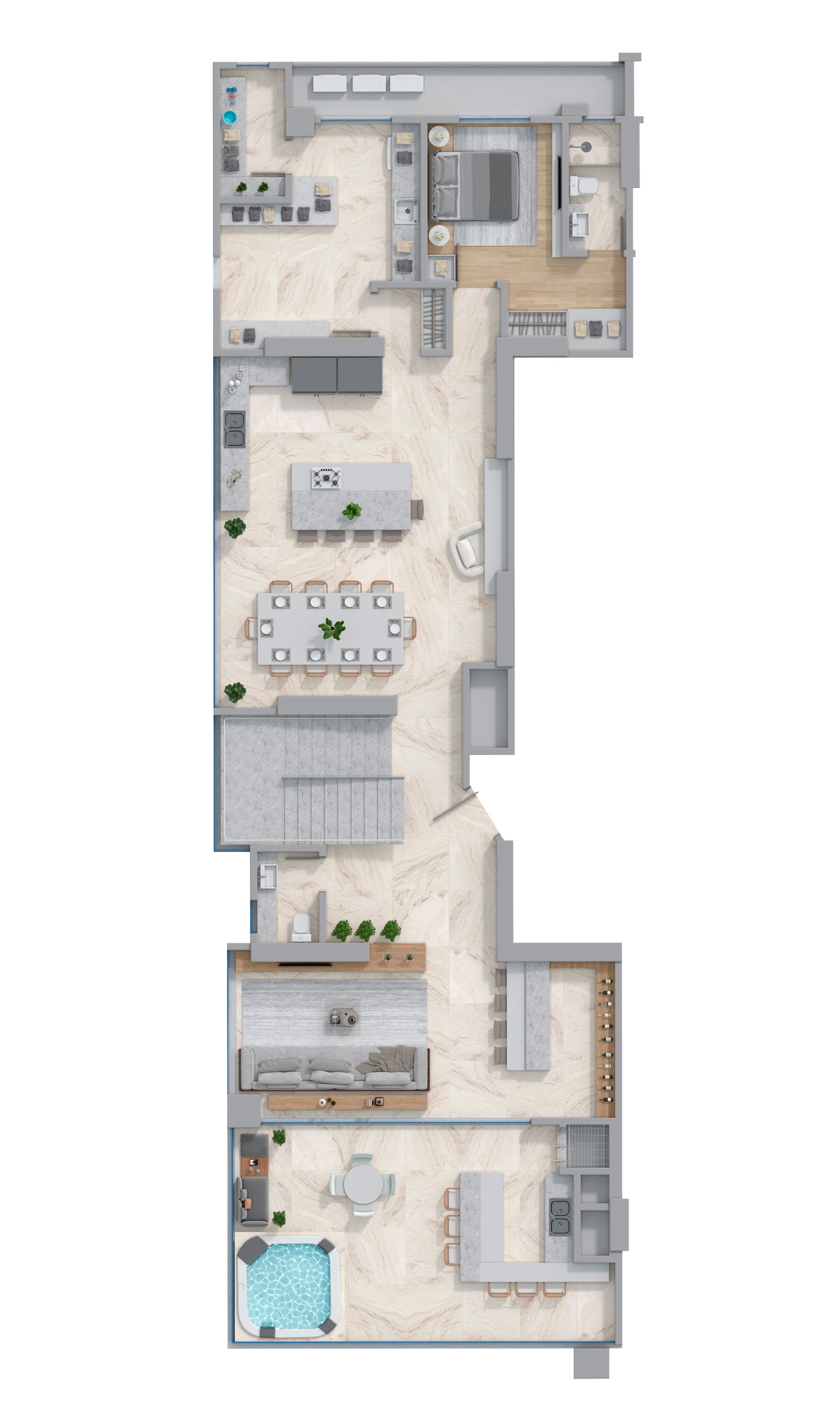 Planta 1 de Legacy Vertical Home