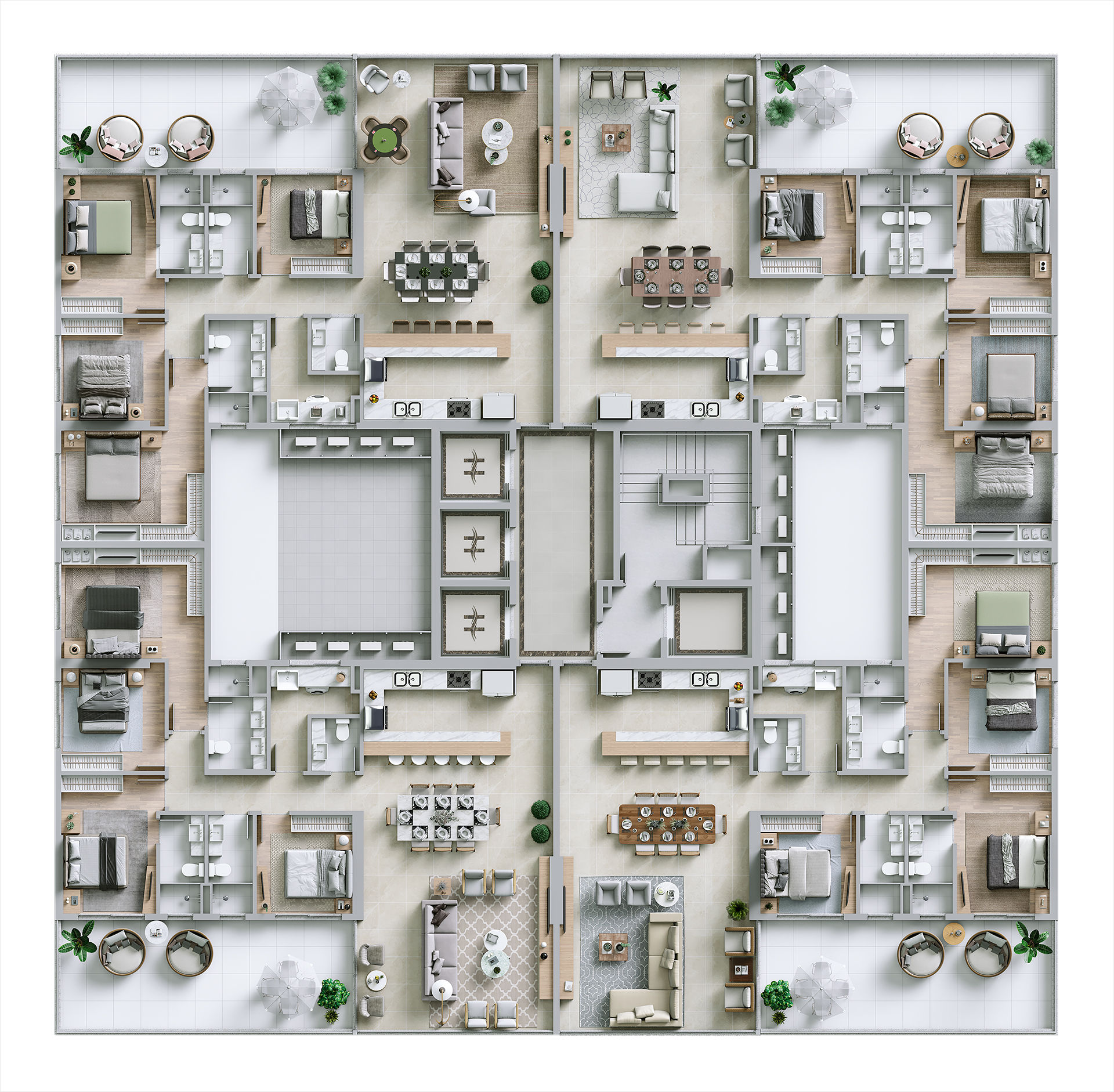 Planta 1 de Horizon Residence