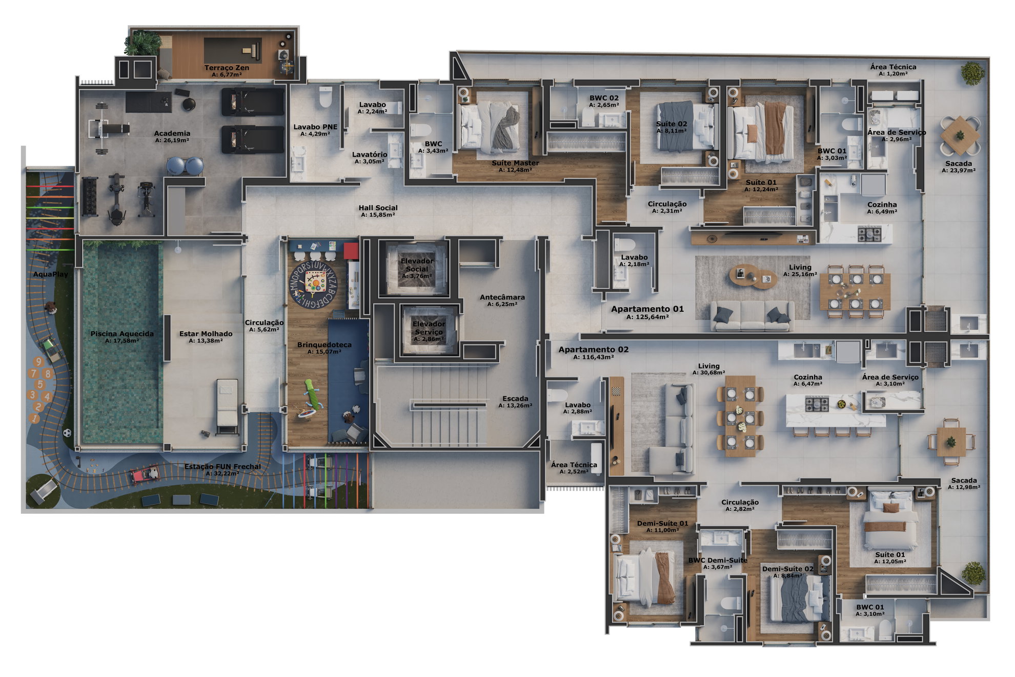 Planta 2 de Terrace Residence