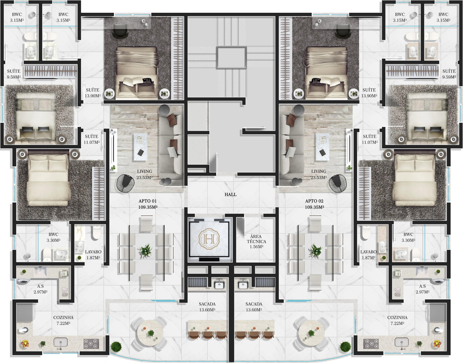Planta Hall do Lafayette