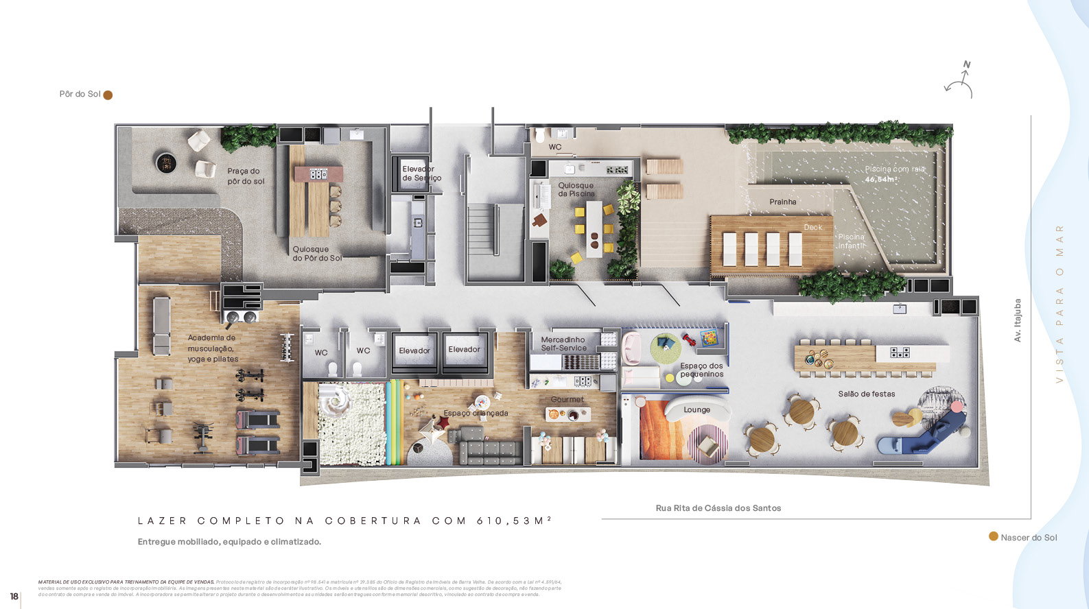 Planta Lazer · Cobertura do Grant Vista