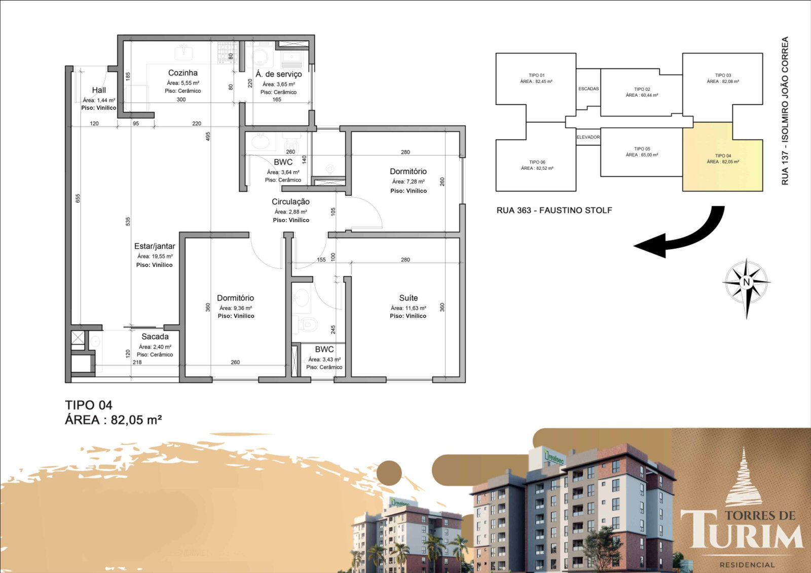 Planta 6 de Torres de Turim - Torre B