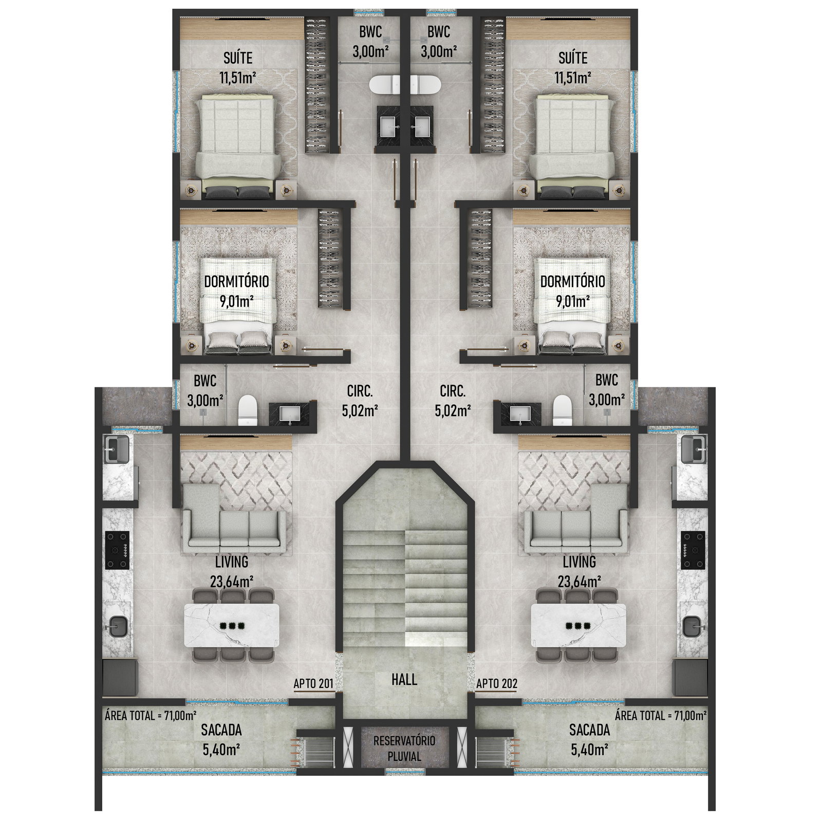Planta 2 de Aludra Residence