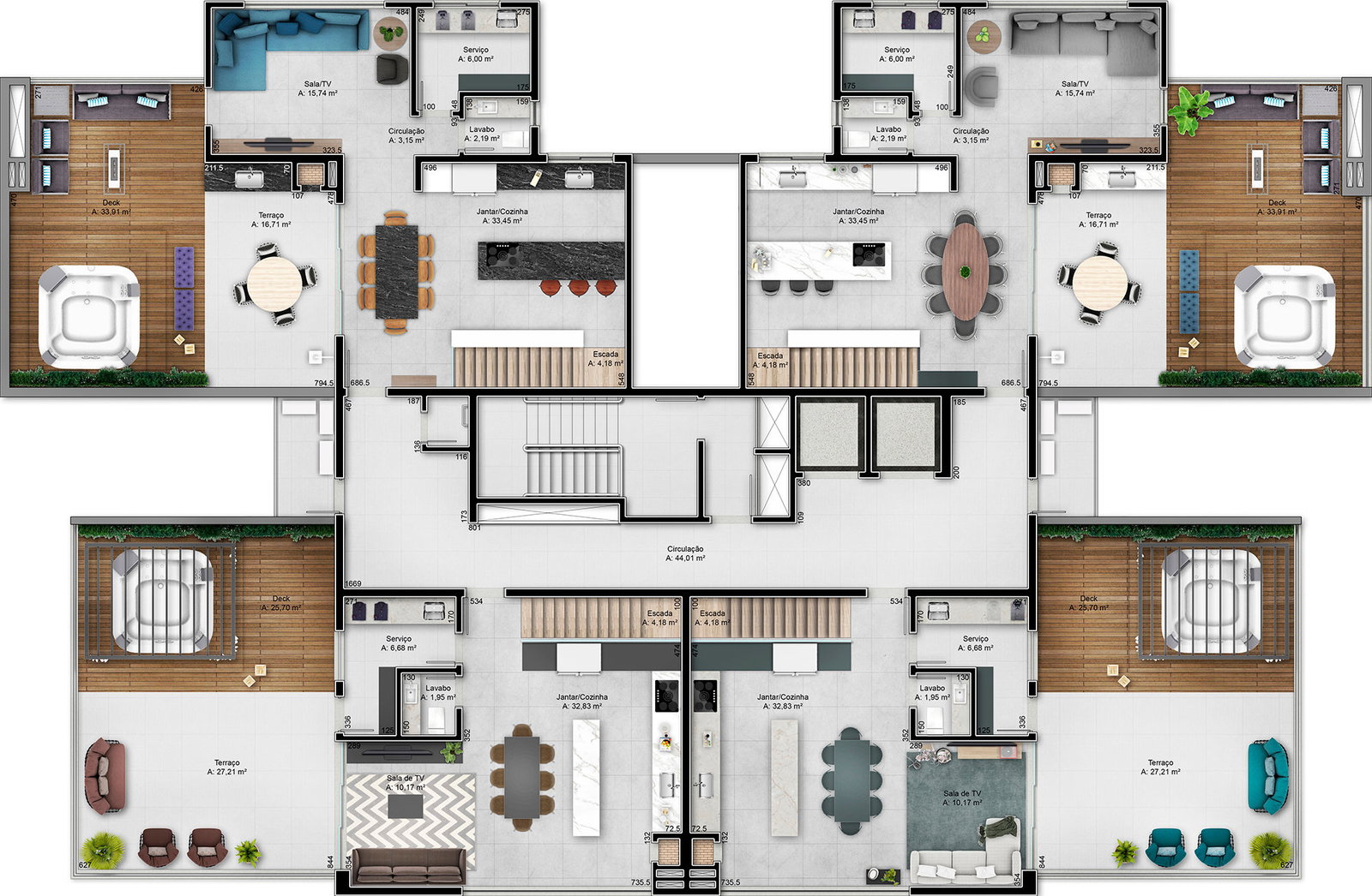 Planta 1 de Millennium Park Residence