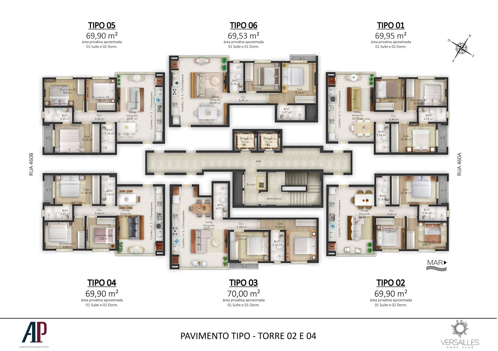Planta 3 de Versailles Home Club