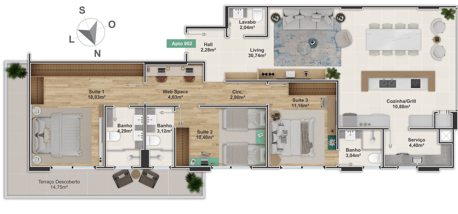 Planta 4 de Venetian