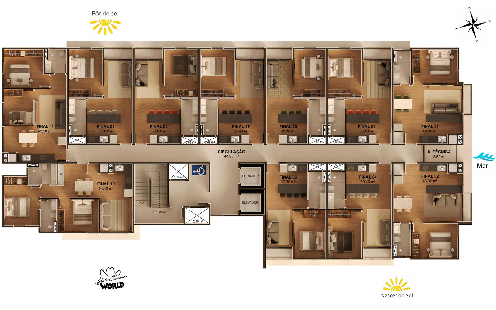 Planta 3 de Skyline Living