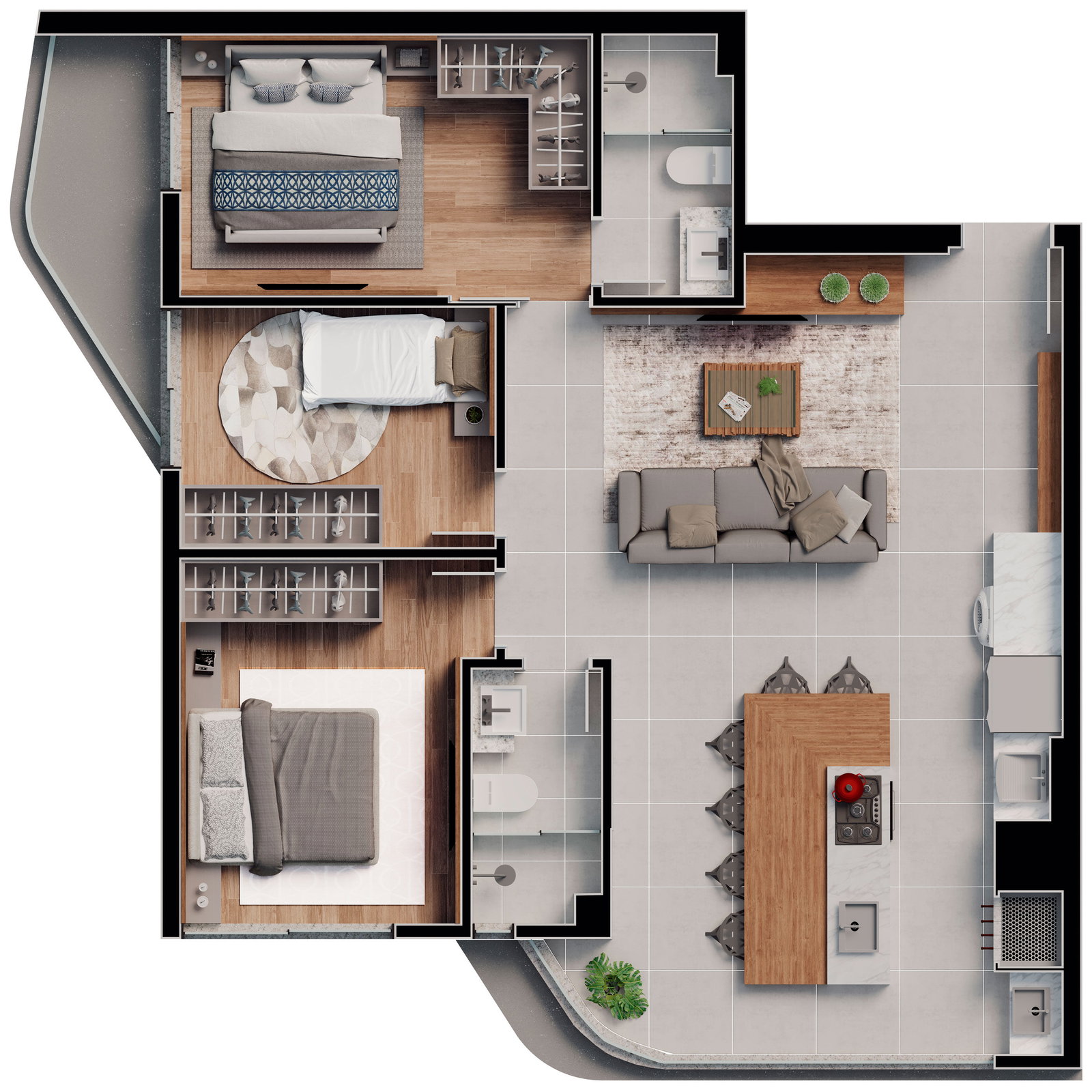 Planta 1 de Atmos Blue