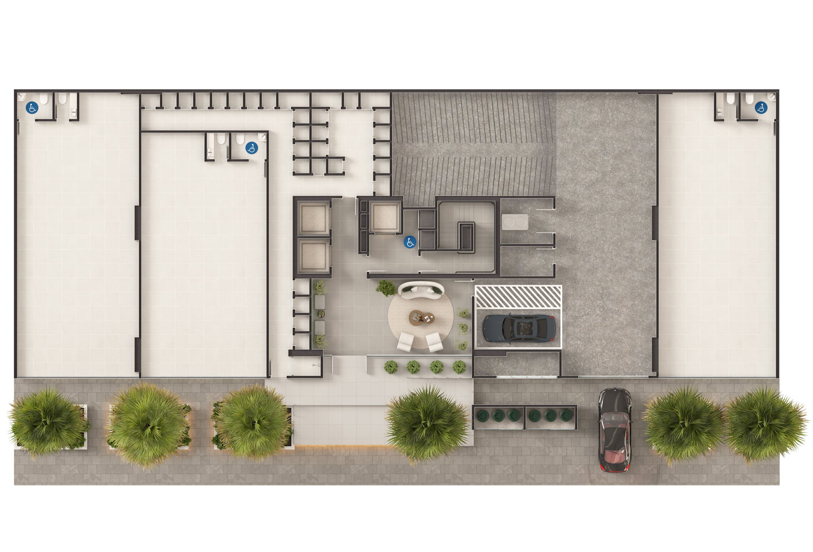 Planta Garagem do Edifício Ávira
