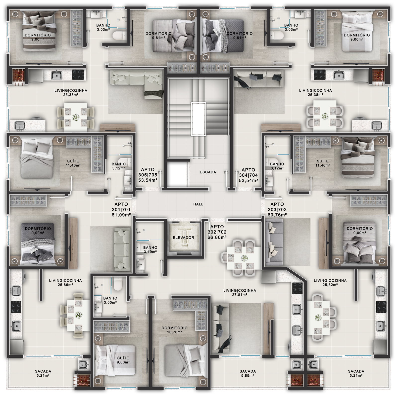 Planta 4 de Doral Apartaments